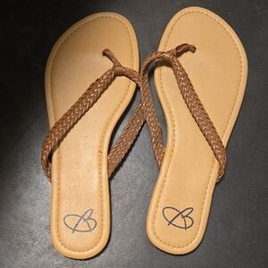 Braided Strap Tan Sandals